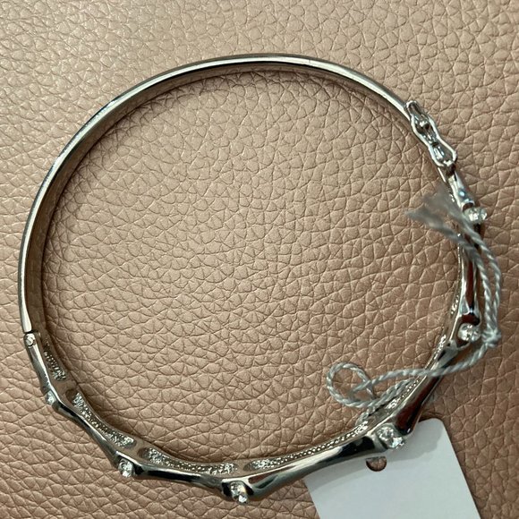 Swarovski Crystals -White Rhodium Plated Bracelet - Picture 4 of 10